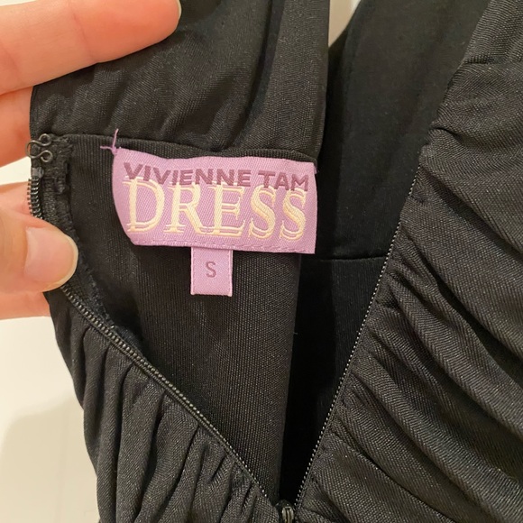 Black Vivienne Tam dress size 6 - Picture 4 of 5